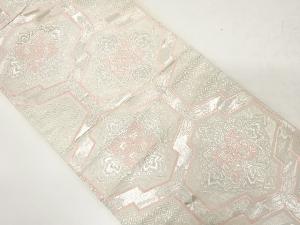 変わり亀甲繋ぎに華紋織り出し袋帯